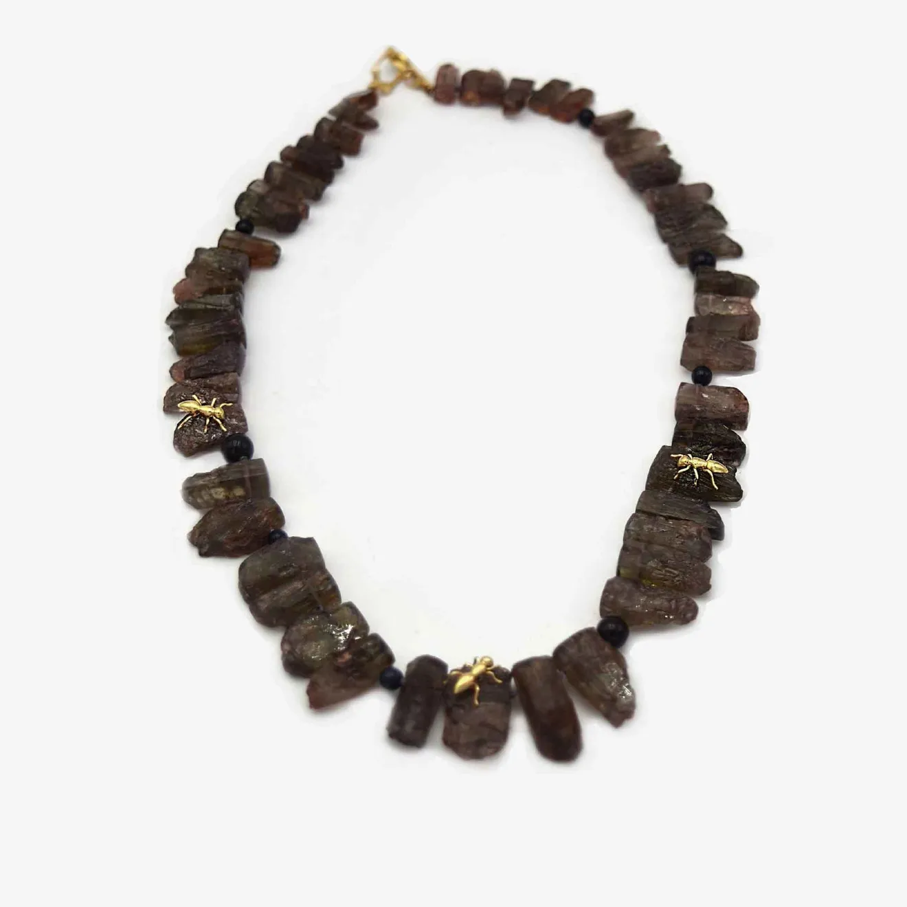 Gabriella Kiss, Brown Tourmaline Ant Necklace