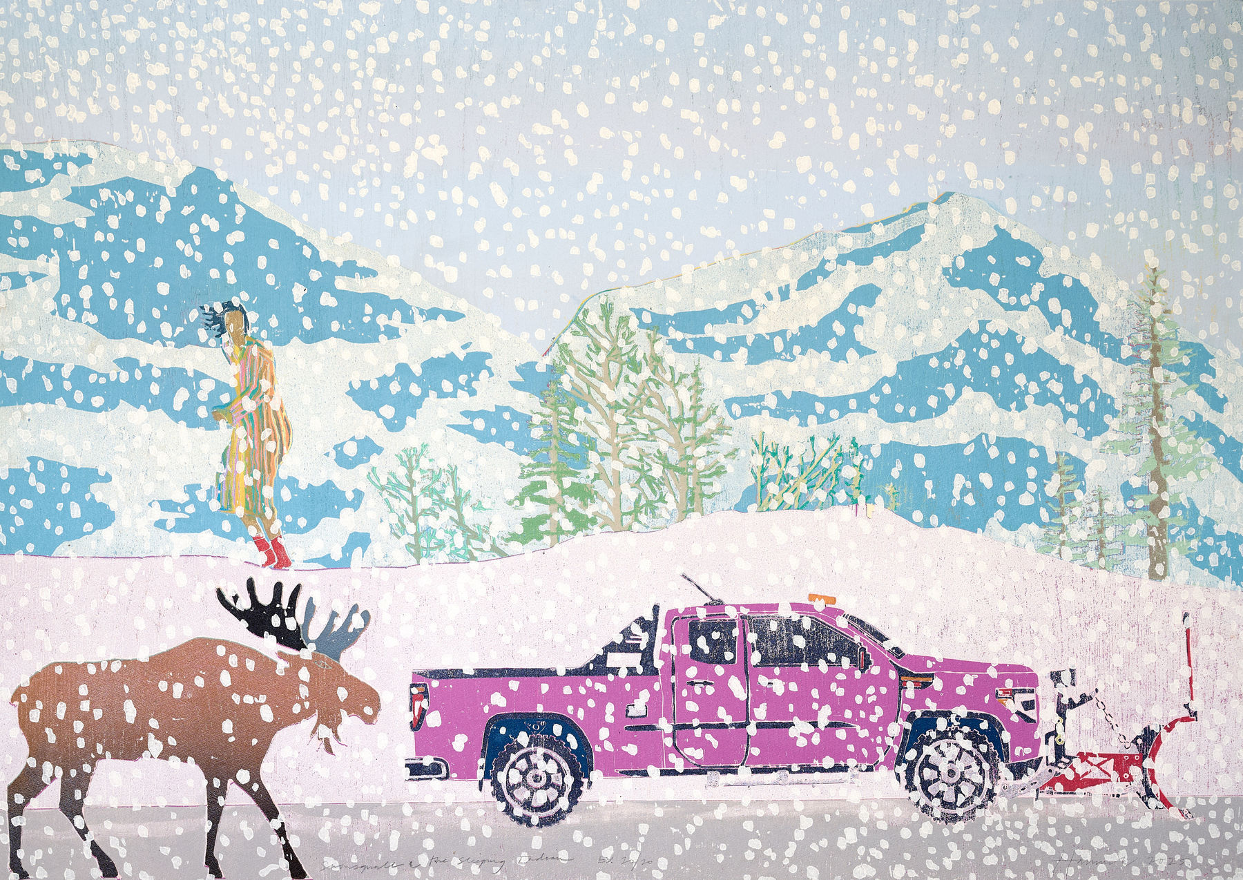 Tom Hammick, Snow Squall and the Sleeping Indian, E.V. 20/20, 2025