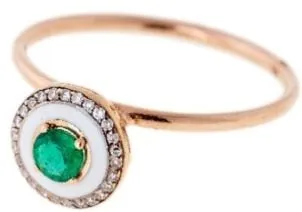 Selim Mouzannar, Round Emerald Ring