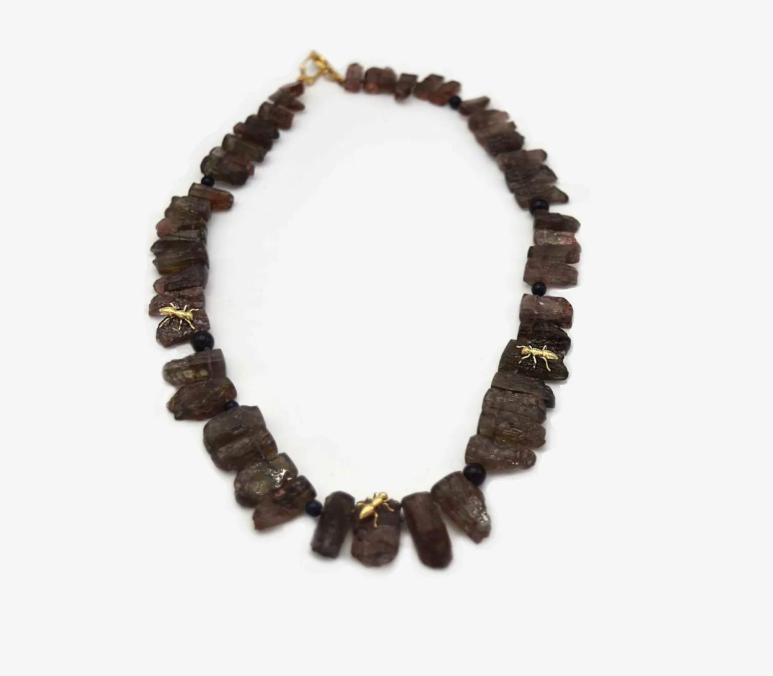 Gabriella Kiss, Brown Tourmaline Ant Necklace