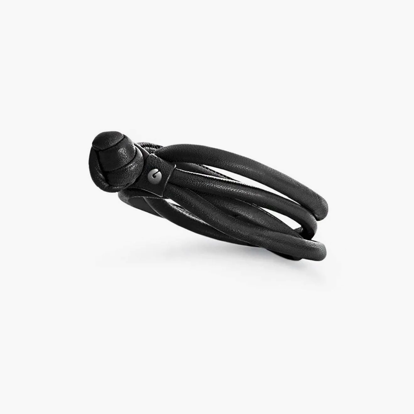 Ole Lynggaard Copenhagen, Leather Bracelet - Black/Medium