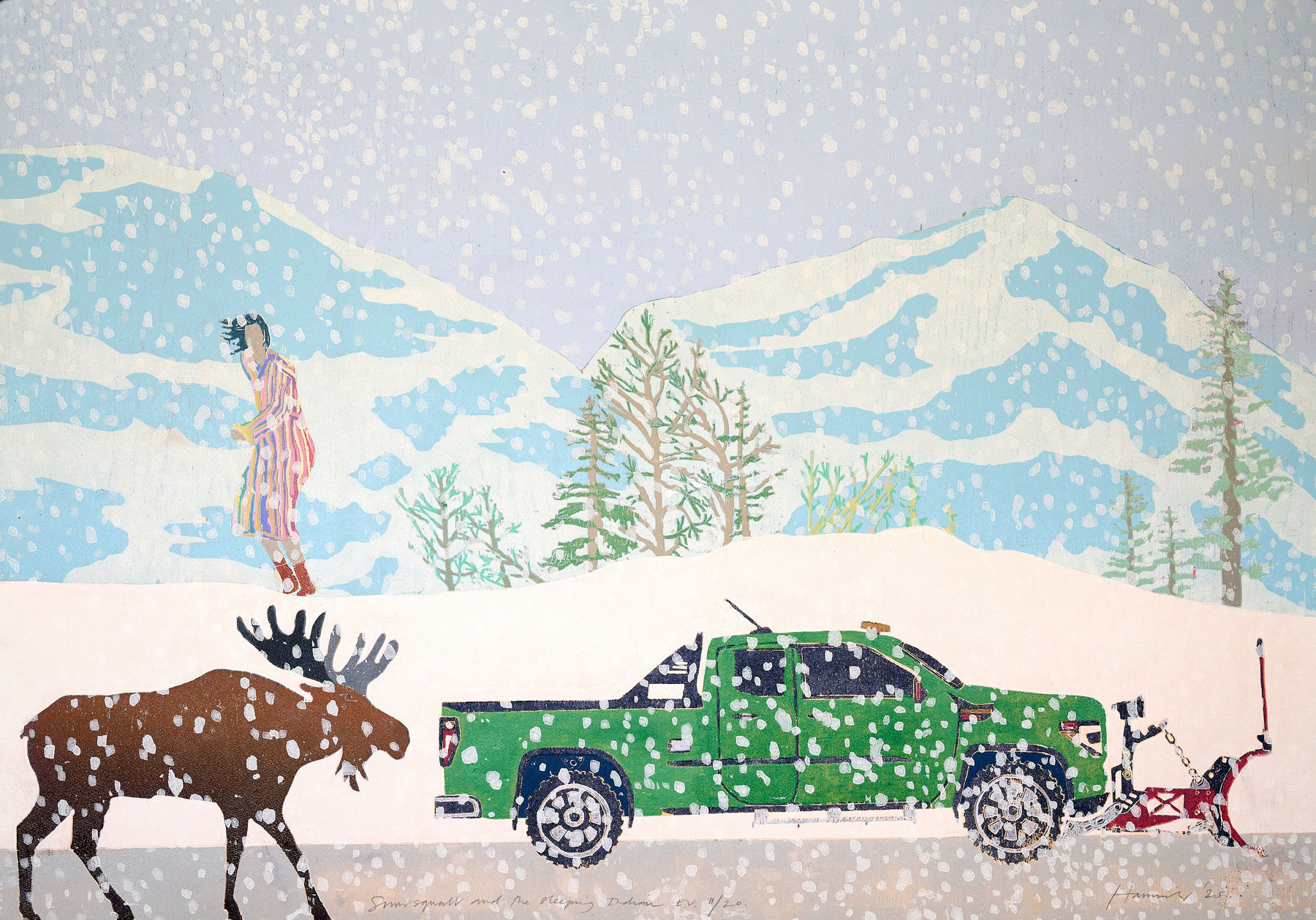 Tom Hammick, Snow Squall and the Sleeping Indian, E.V. 11/20, 2025