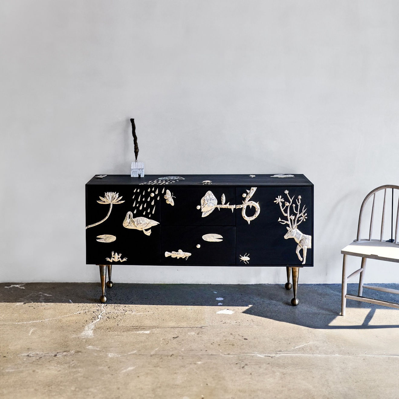 Sawkille Co., Silver Stag Credenza, 2023