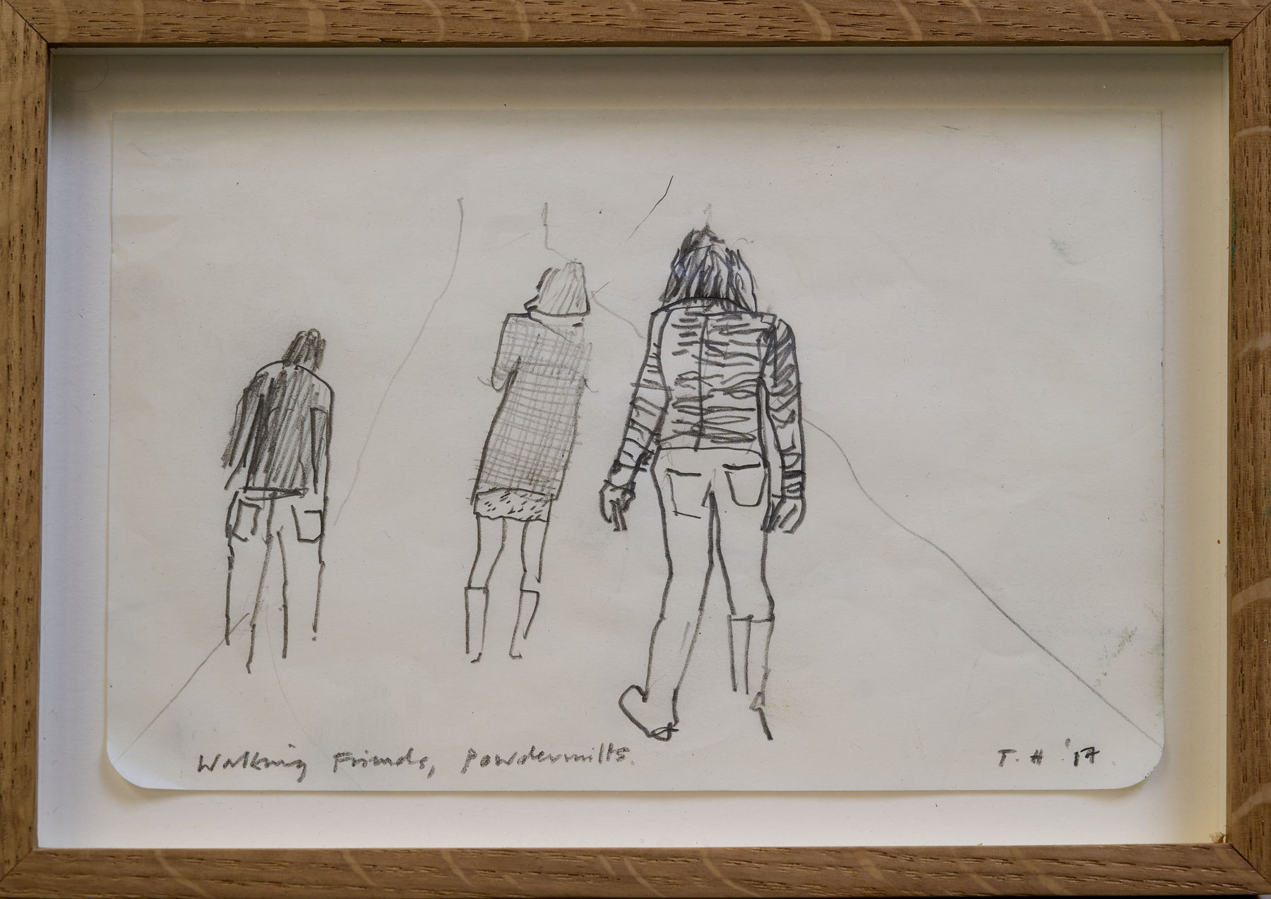 Tom Hammick, Walking Friends, Powdermills, 2017