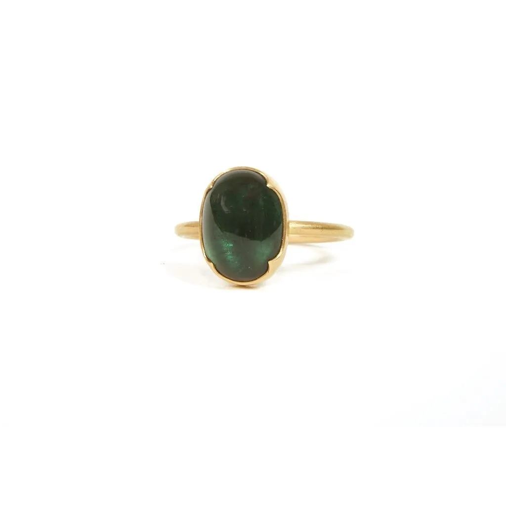 Gabriella Kiss, Oval Green Tourmaline Ring