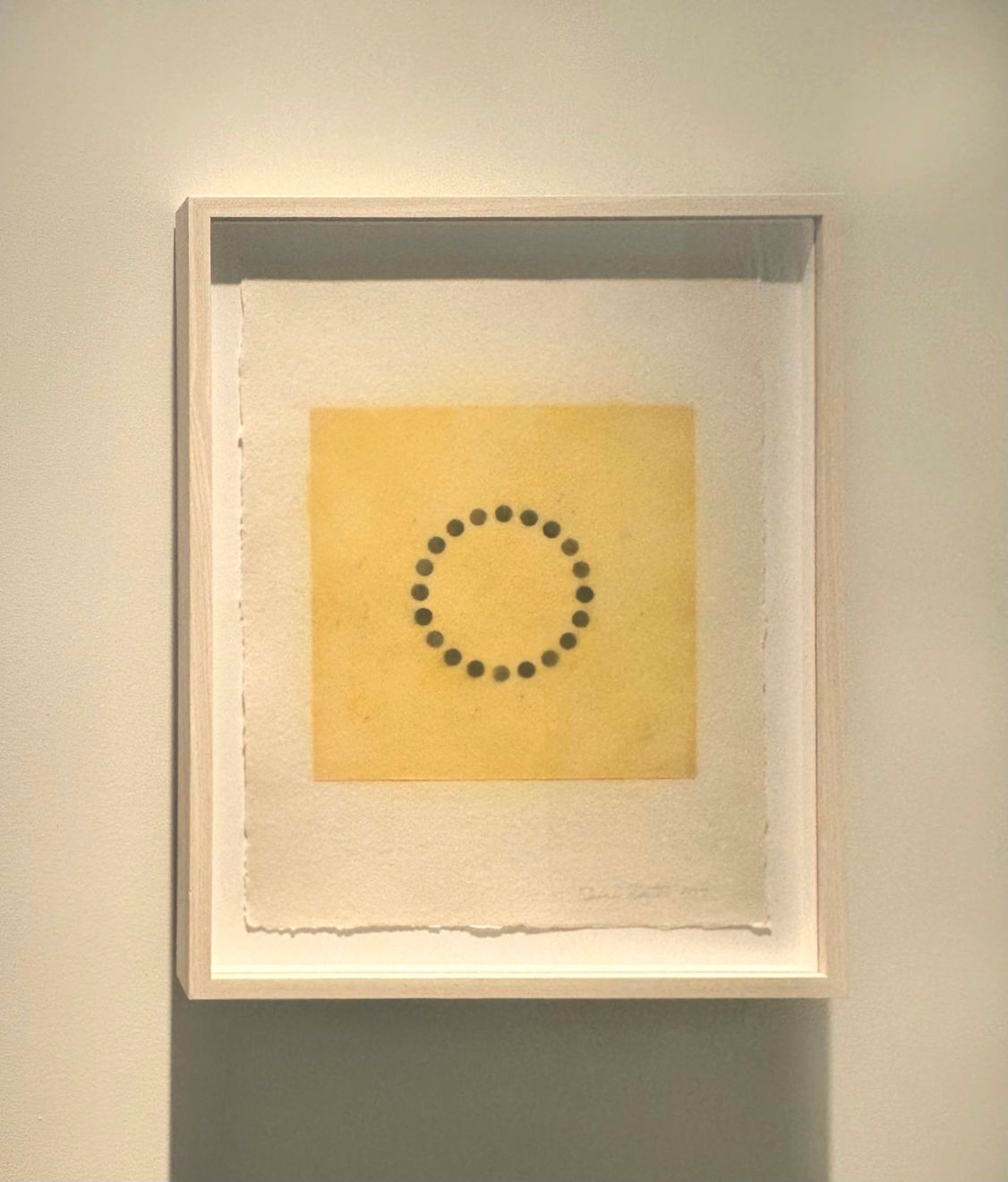 Rakuko Naito, RN1815-07 - Wax & Graphite on Paper Circle, 2007