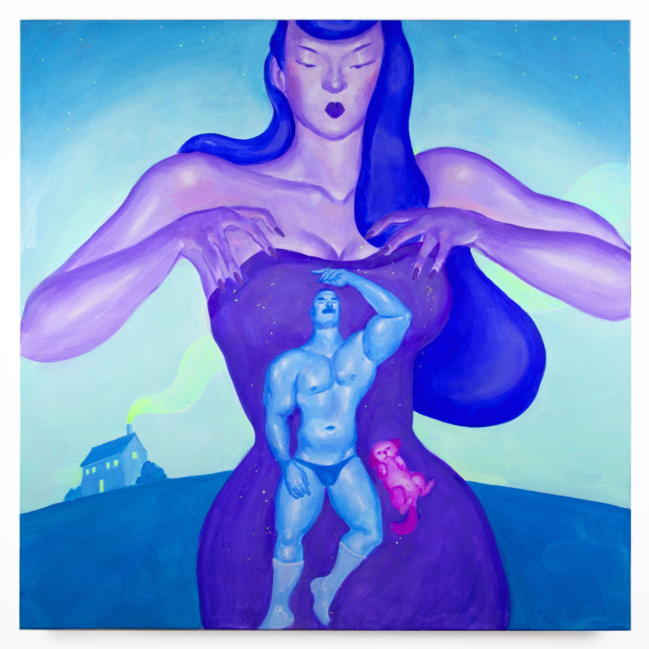 Justin Yoon, Rapture in Blue, 2021