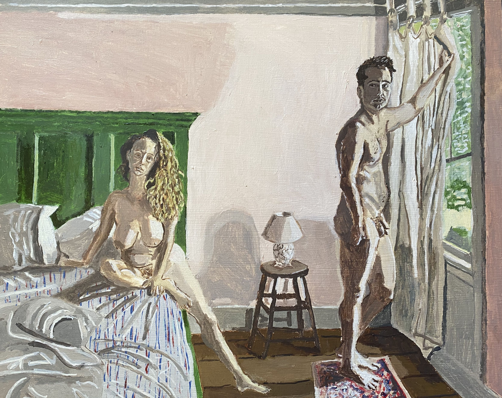 Polina Barskaya, Morning Light in Hobart Village, 2020