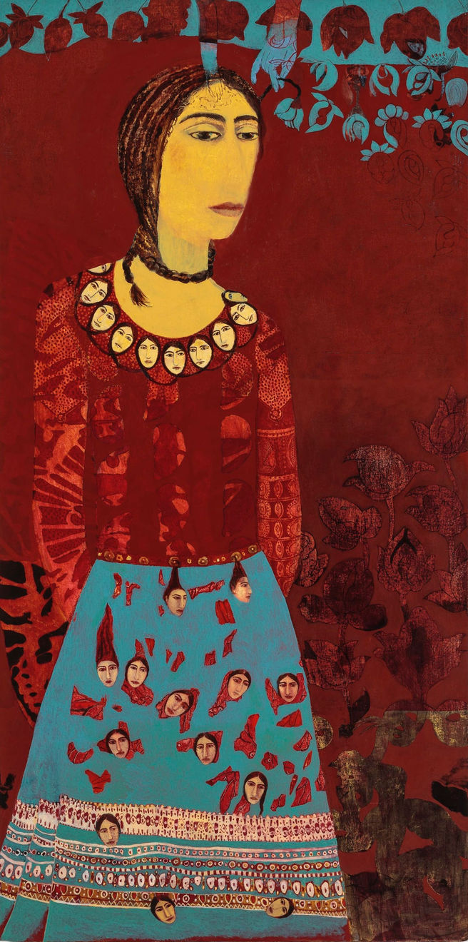 Samira Abbassy, Fractured Selves Fall Away, 2023