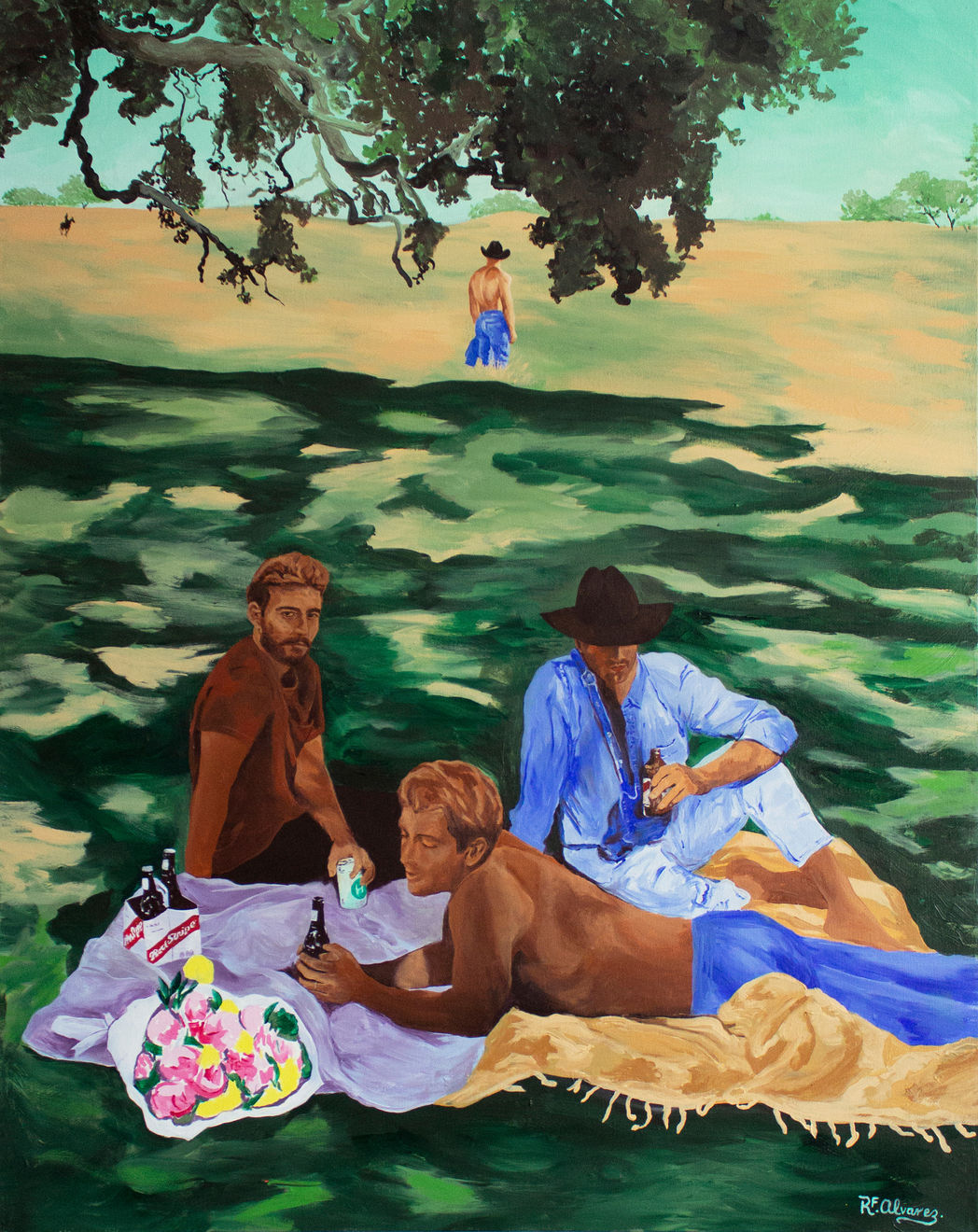 RF Alvarez, Luncheon on the Pasture, 2022