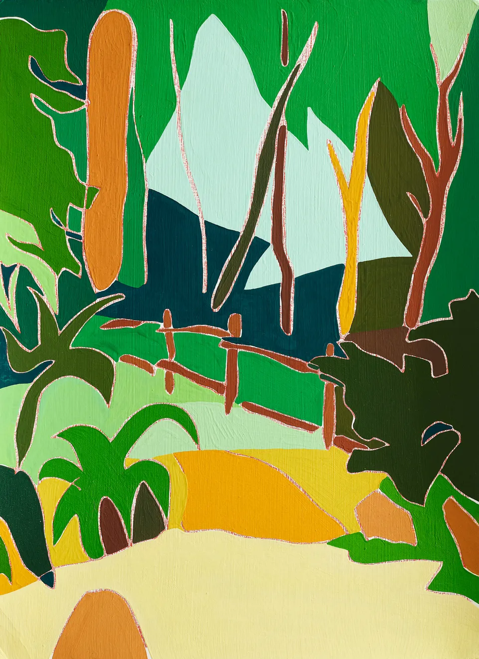 Tessa Perutz, Signs and Symbols, Forest Interior (Redwood Regional Park, Oakland, CA), 2022