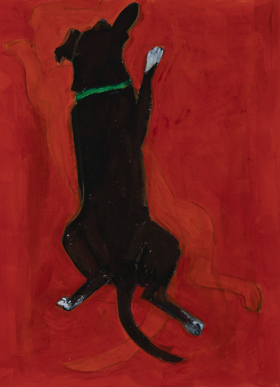 Sarah McEneaney, Orange Red Lana, 2025