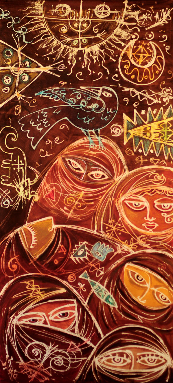 Thuraya Al-Baqsami, Women’s Dreams V , احلام نسائية ٥