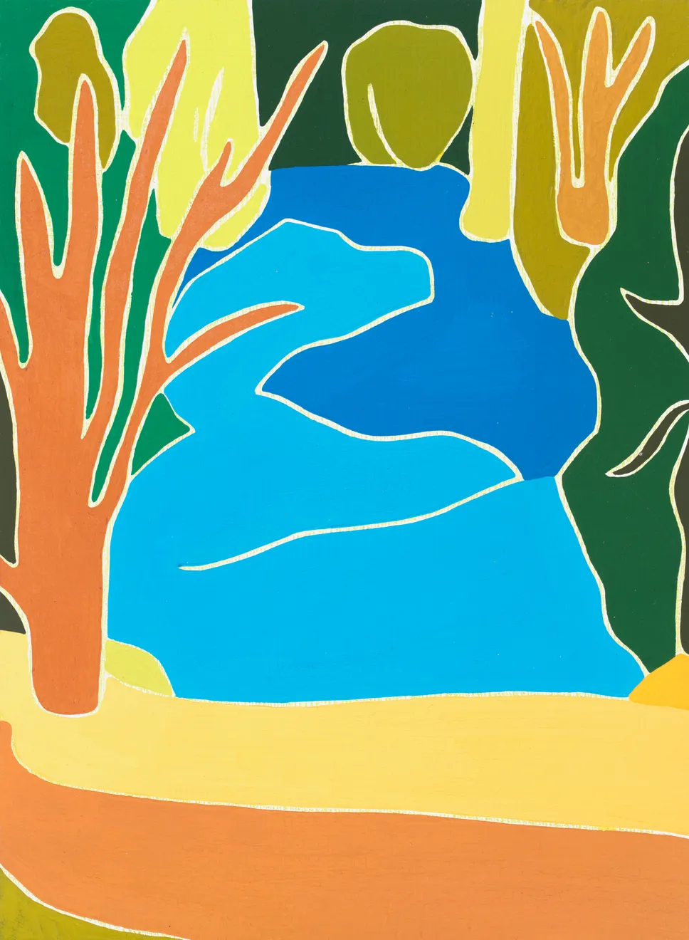 Tessa Perutz, Pond at Kew Gardens, UK, 2019