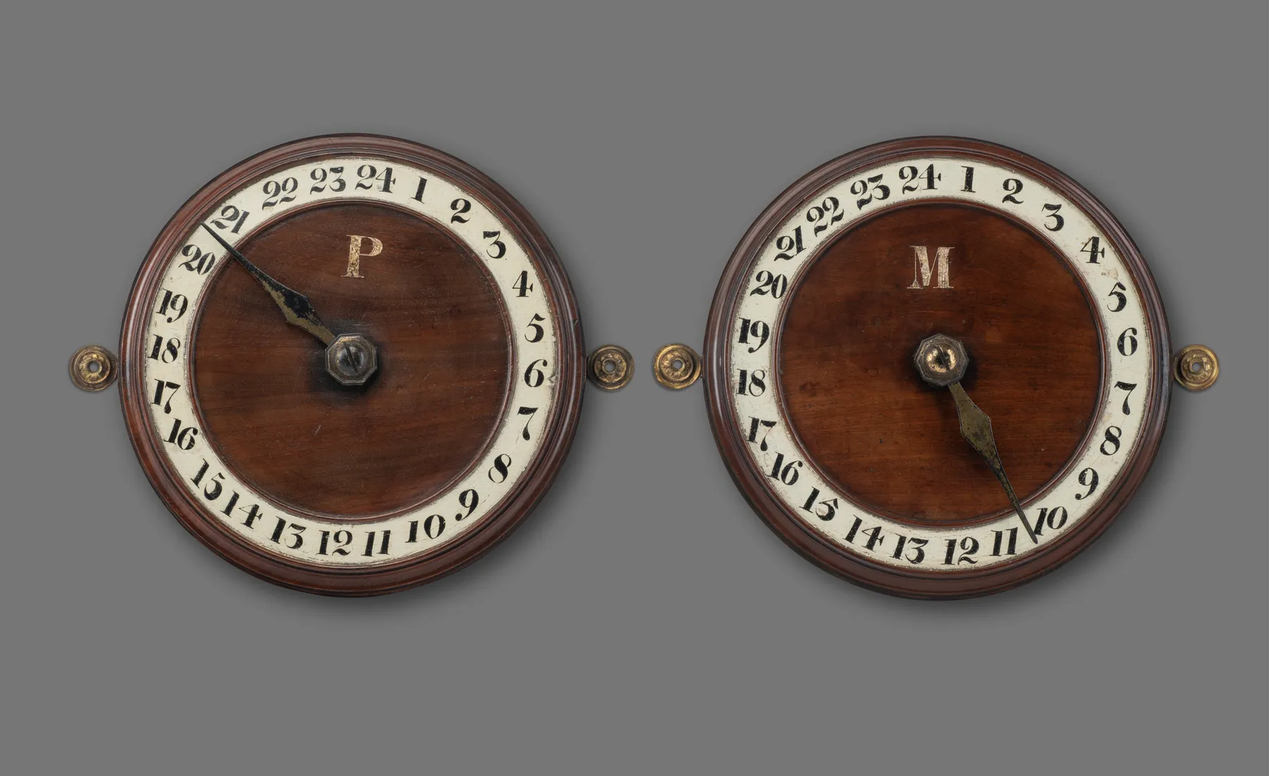 Pair of Coaching Inn Time Dials, circa 1835