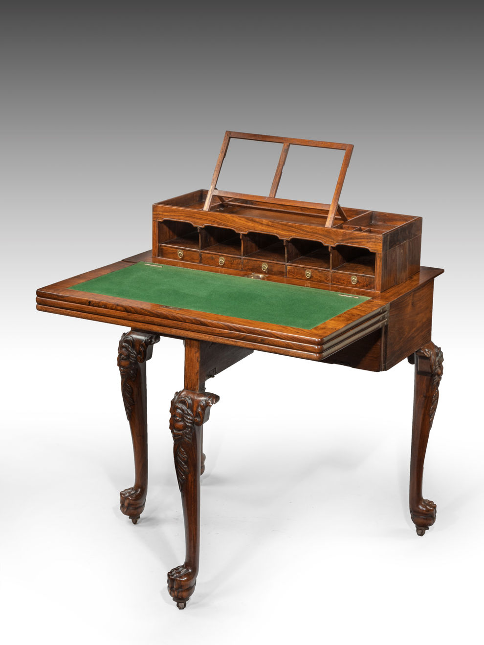 Coulborn antique 18th Century Chinese Export Padouk Harlequin Table