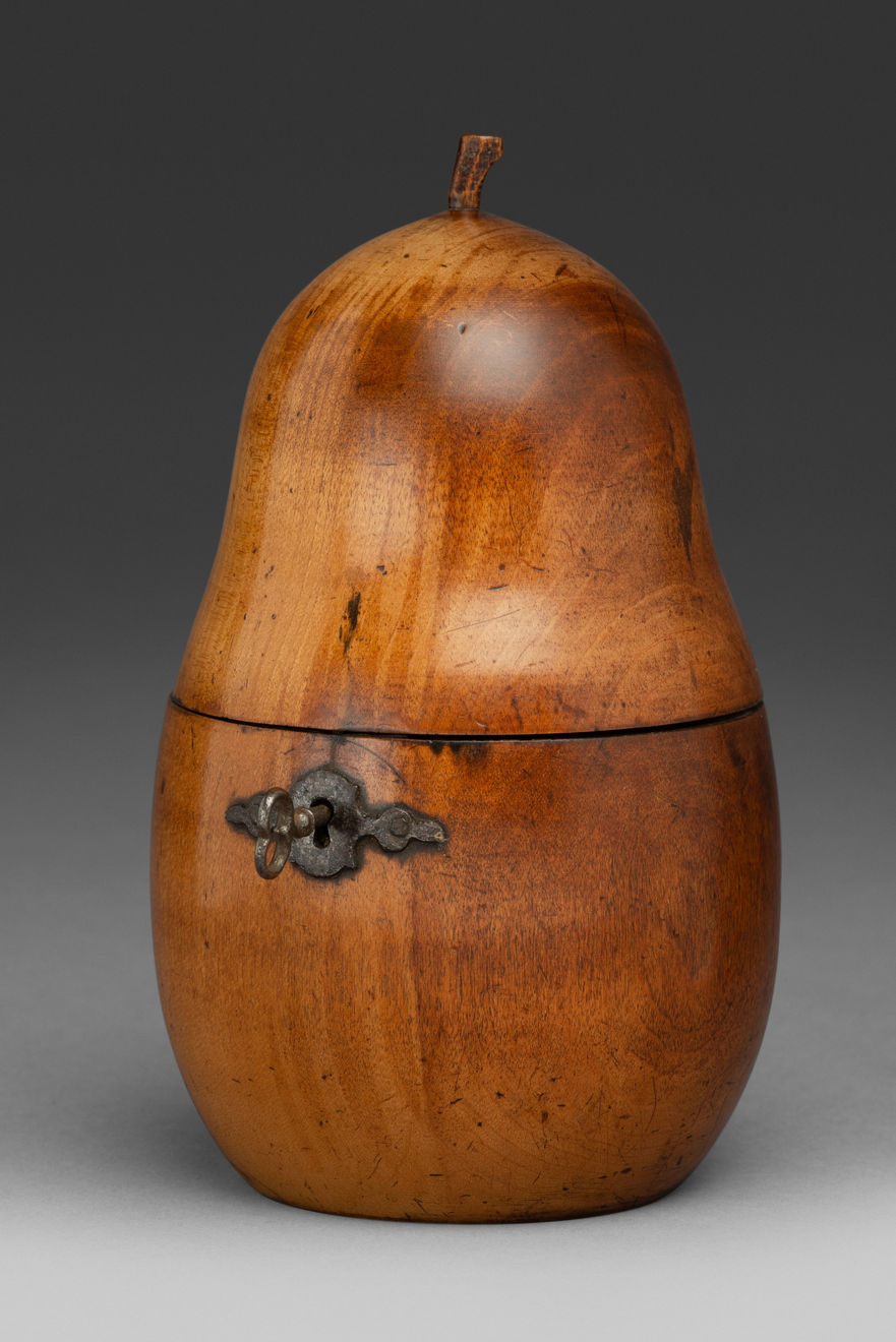 Coulborn antiques Early 19th Century Fruitwood Tea Caddy Pear