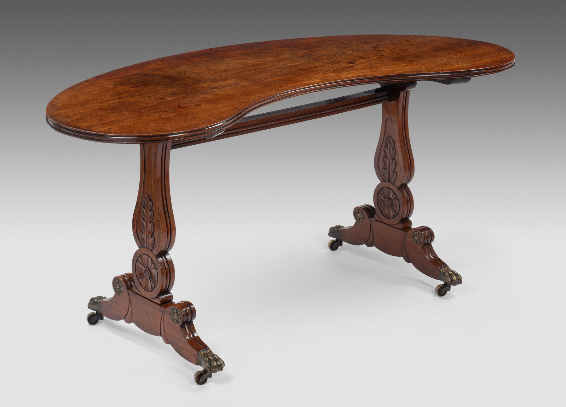 Regency Kidney-shaped Mahogany Writing Table