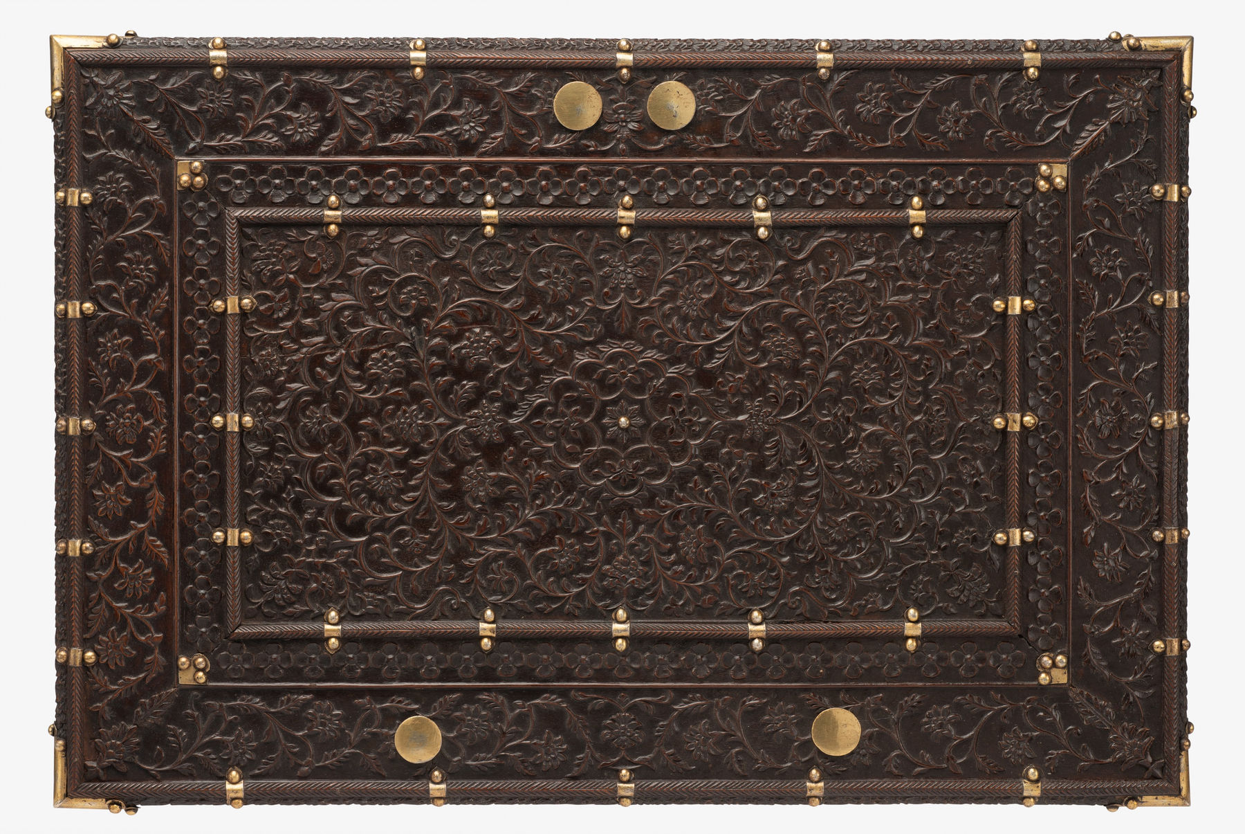 Anglo Indian Carved Sandalwood Box