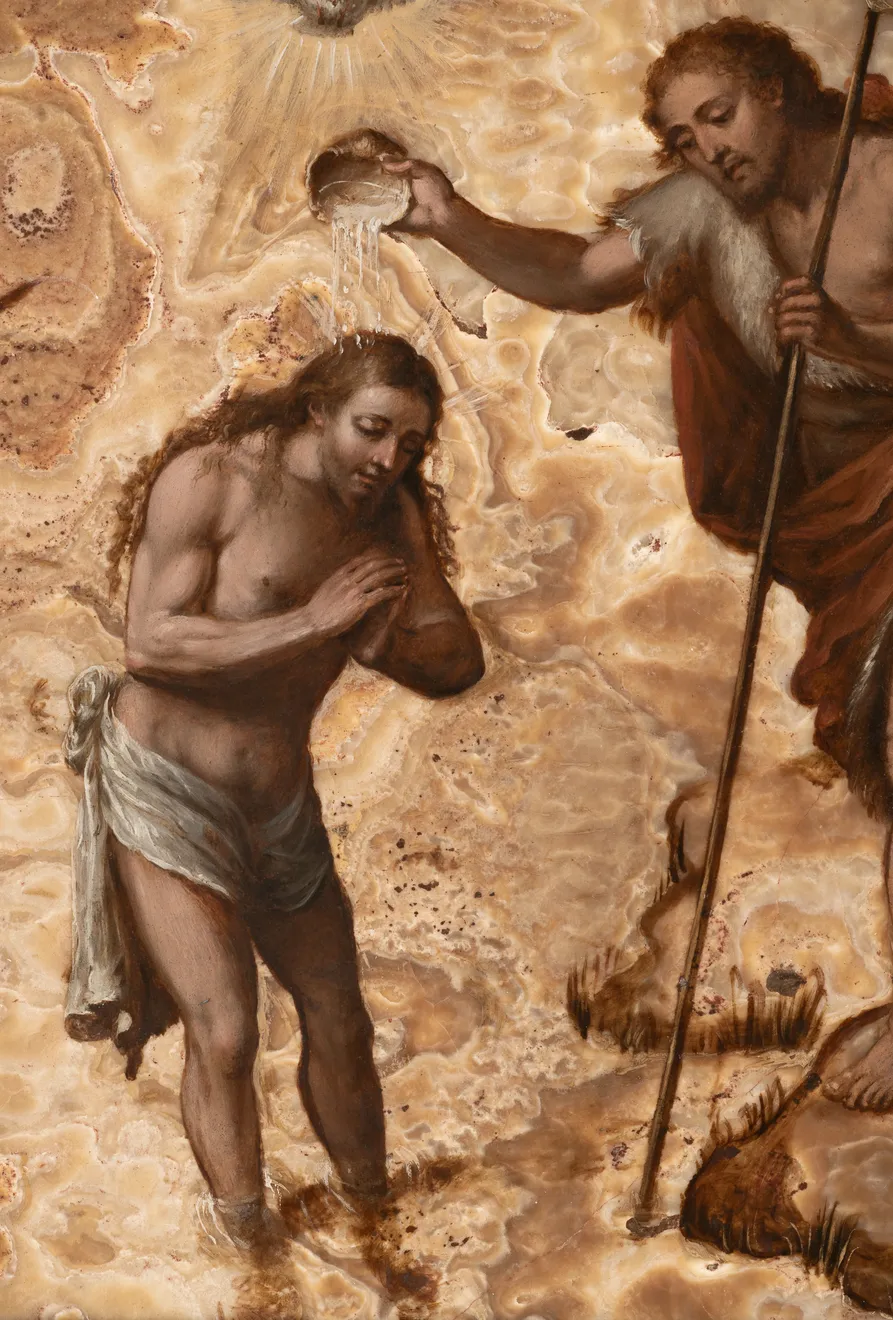 Italian School 17th Century, The Baptism of Christ, circa 1650