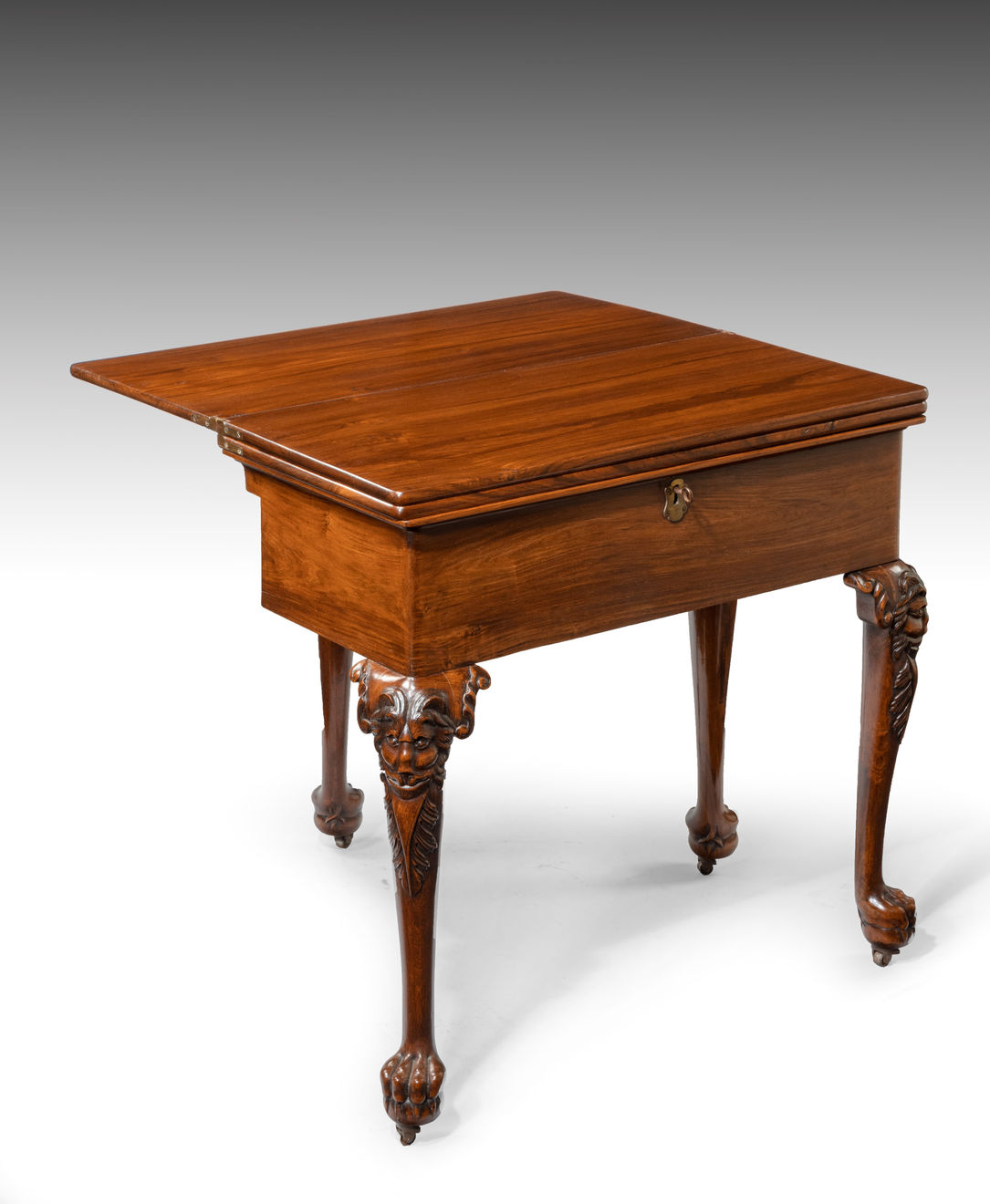 Coulborn antique 18th Century Chinese Export Padouk Harlequin Table