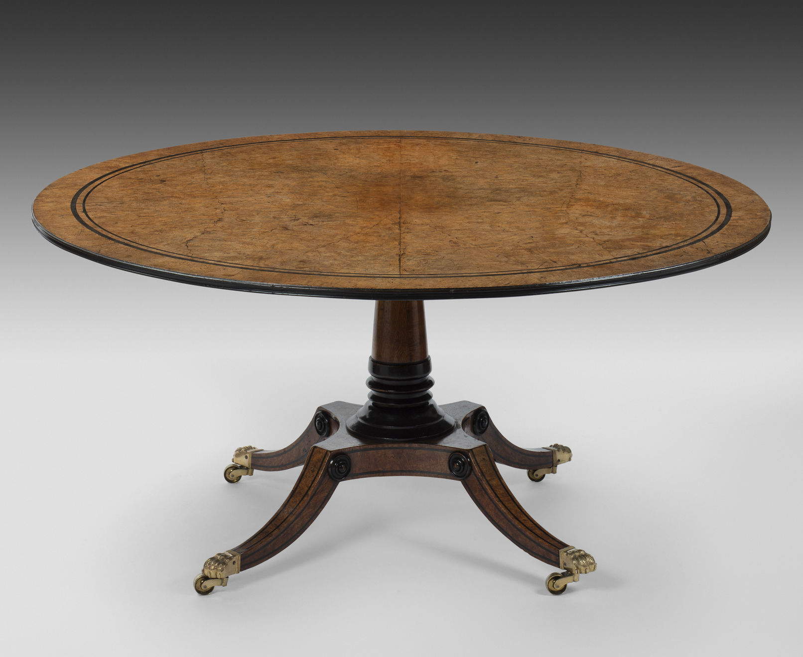 Coulborn antique Regency Pollard oak centre table George Bullock