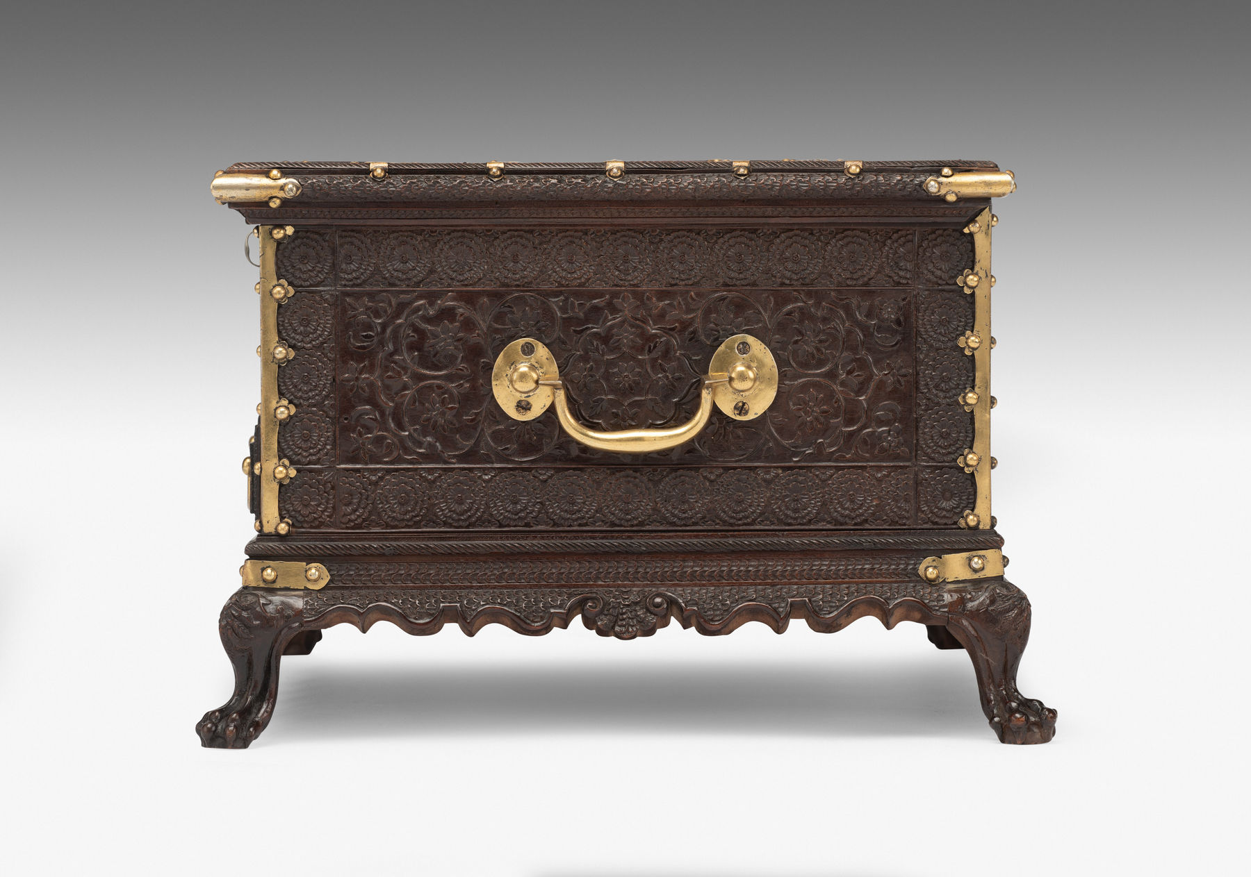 Anglo Indian Carved Sandalwood Box