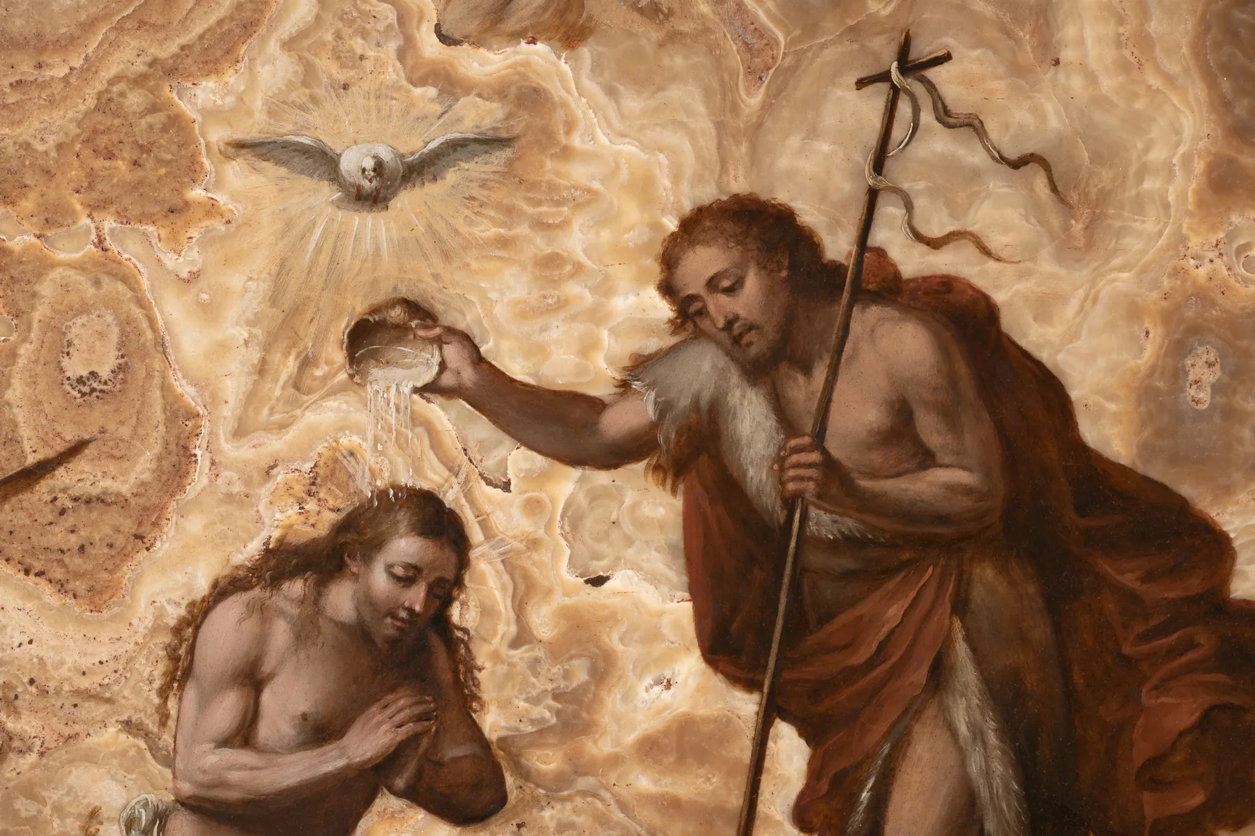 Italian School 17th Century, The Baptism of Christ, circa 1650