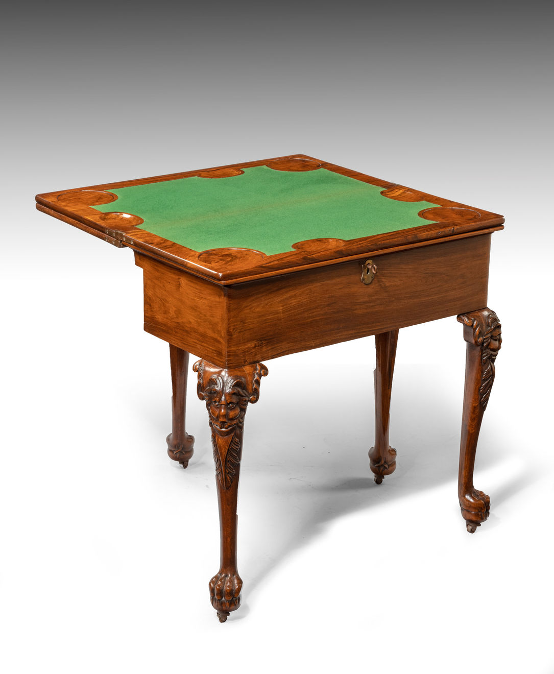 Coulborn antique 18th Century Chinese Export Padouk Harlequin Table