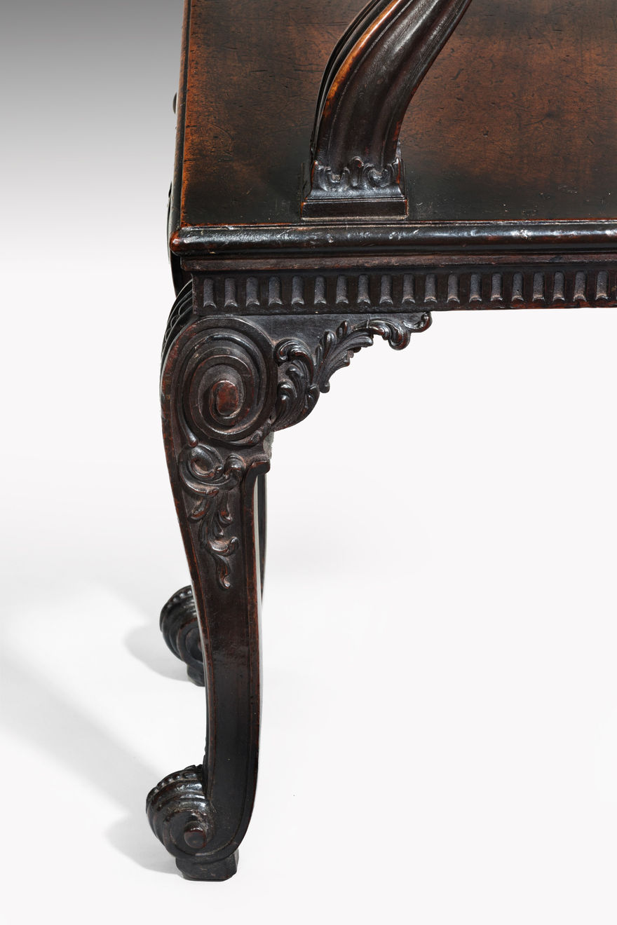 George III Mahogany Hall Bench John Linnell