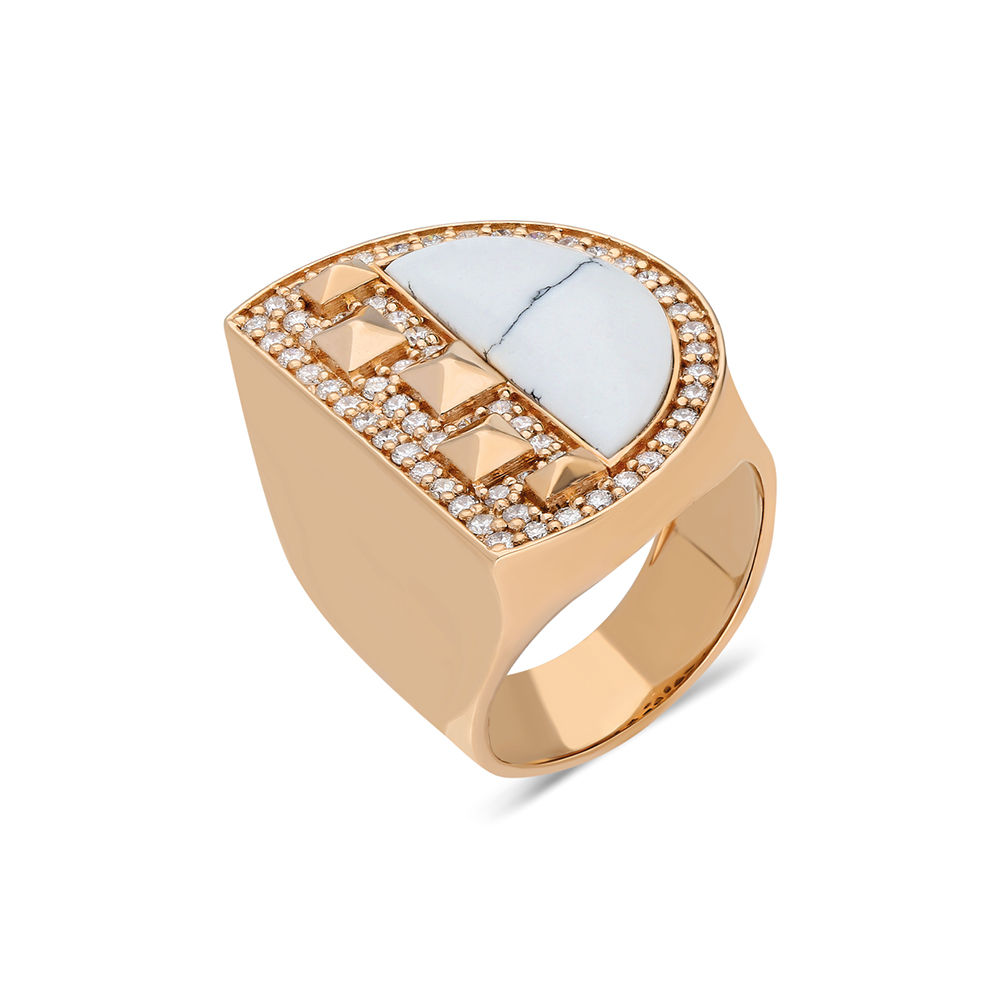 Terzihan, Neutra: Cairo Ring w/White Agate