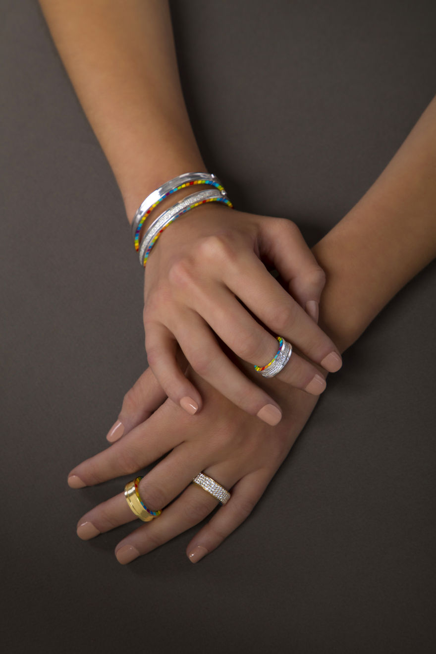 Aisha Baker, Me White Gold Bracelet