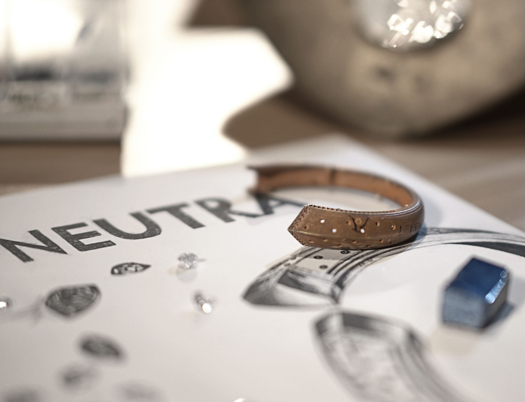 Terzihan, Neutra: Aztec Earring w/Lapis Lazuli