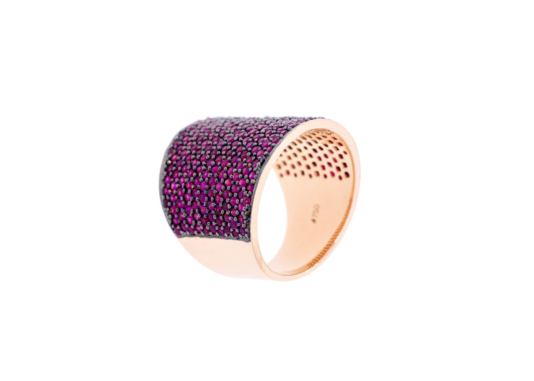 Alessa Jewelry, Pipe Pave Ring