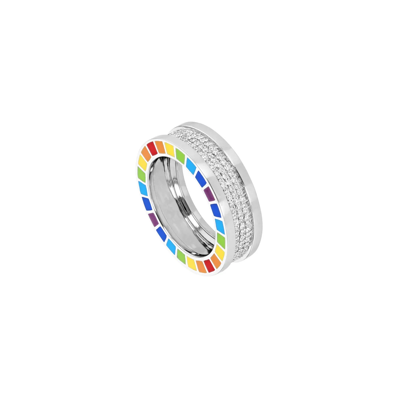 Aisha Baker, Me Diamond-Paved White Gold Ring
