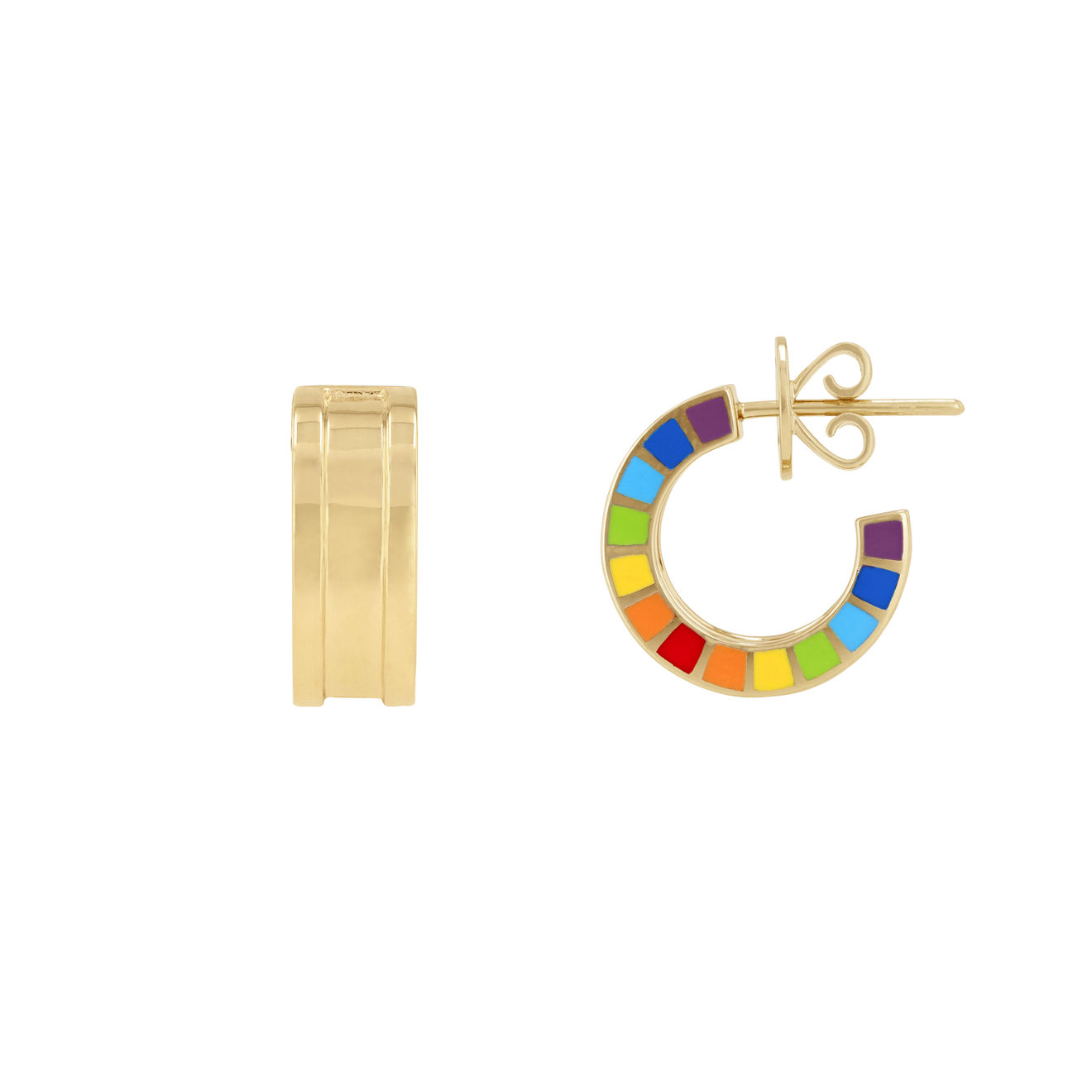Aisha Baker, Me Yellow Gold Earrings
