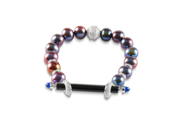 Ananya, Onyx Black Chakra Braclet, Amethyst