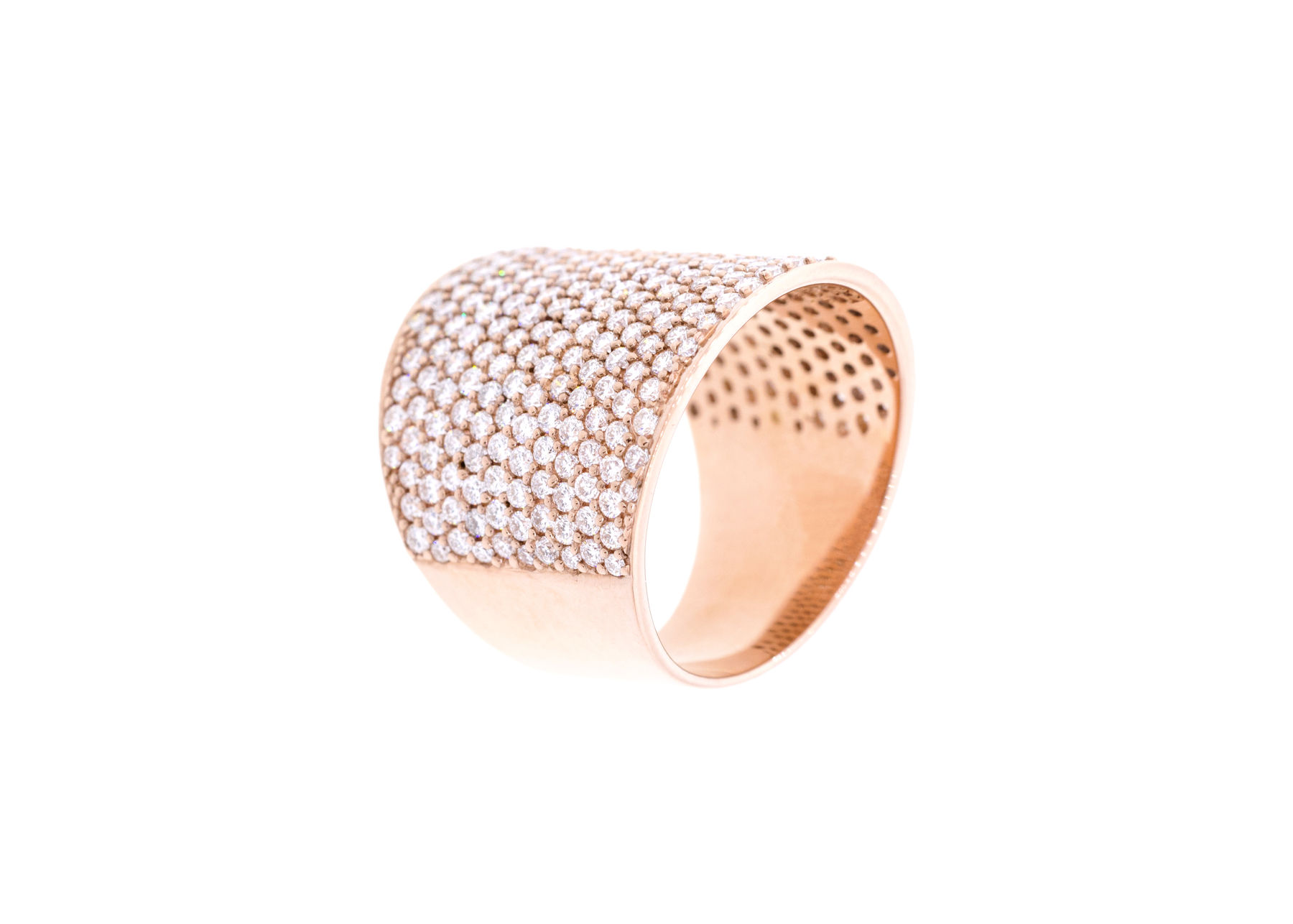 Alessa Jewelry, Pipe Pave Ring