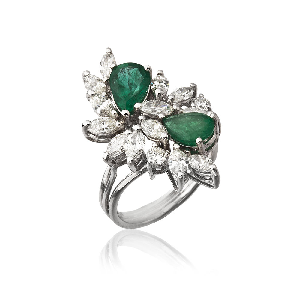 Terzihan, Marq: Colombian Ring w/Emeralds