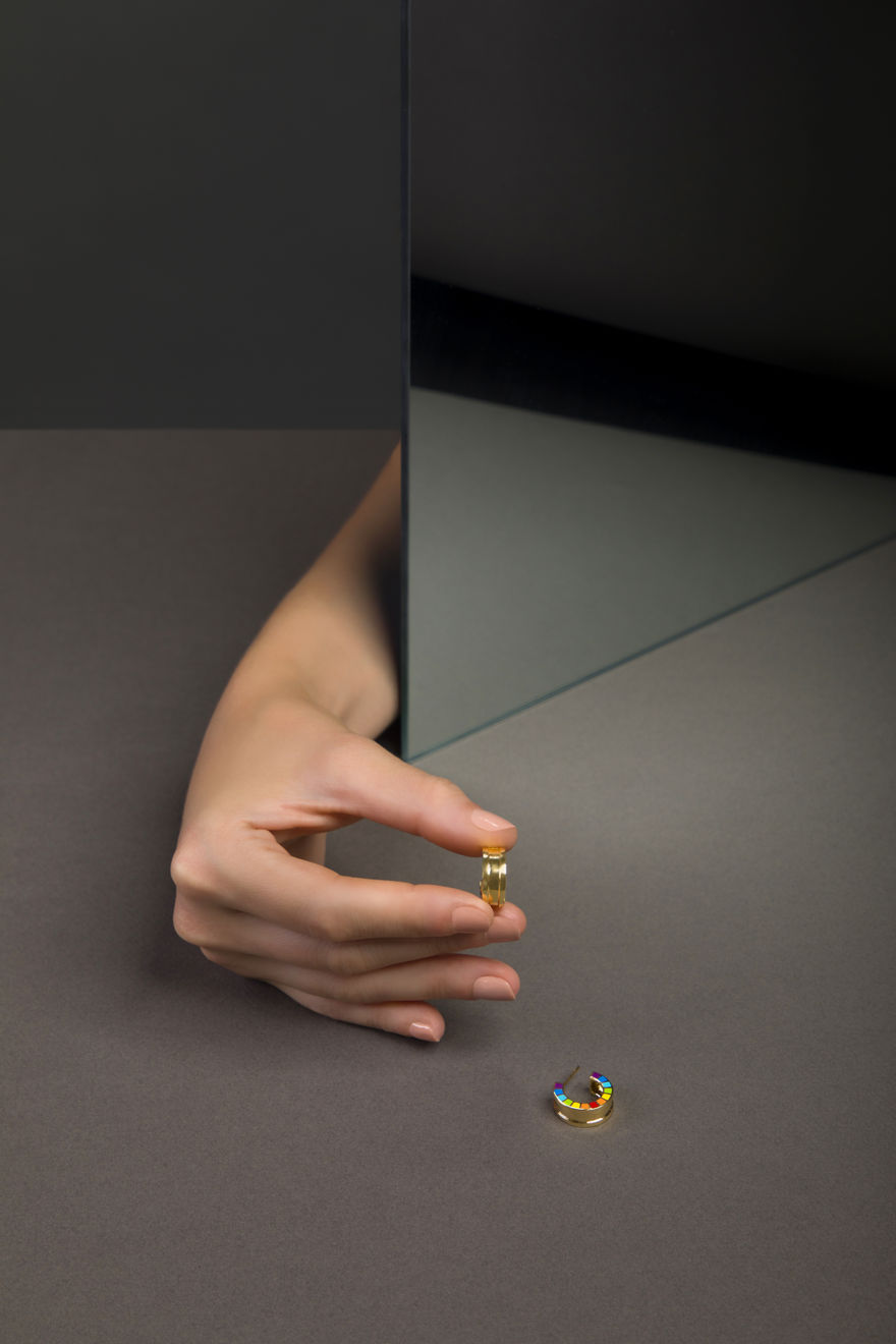 Aisha Baker, Me Yellow Gold Earrings