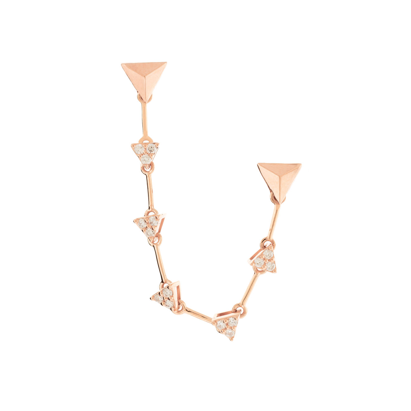 Alessa Jewelry, FRAGMENT DOUBLE PIERCED EARRING