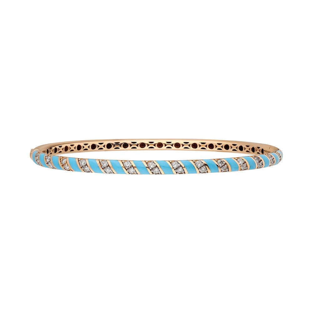 Terzihan, Fizzy: Tornado Bracelet w/Baby Blue MOP Enamel