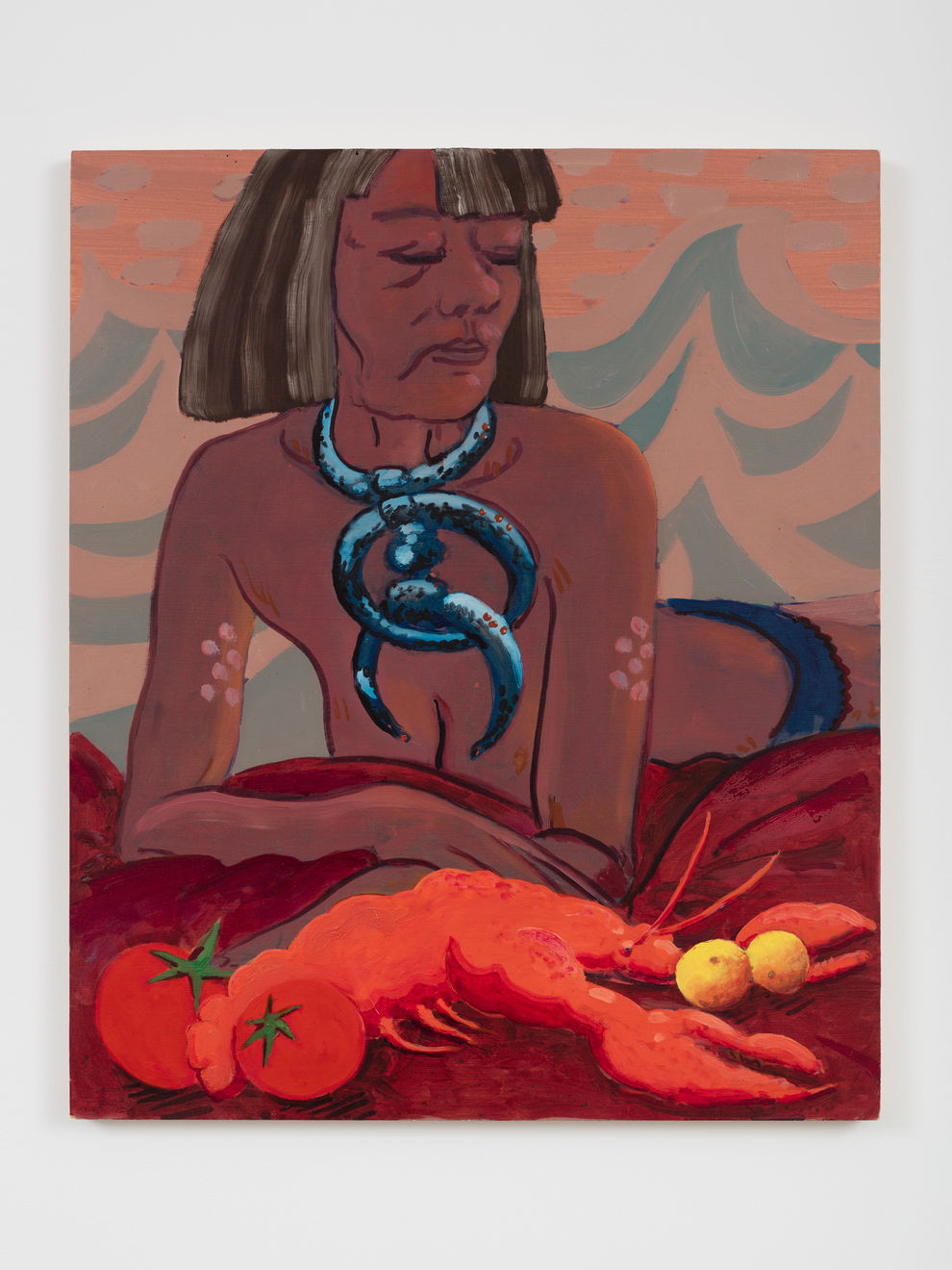 Milly Thompson, Nimmi surveying the days catch, 2016