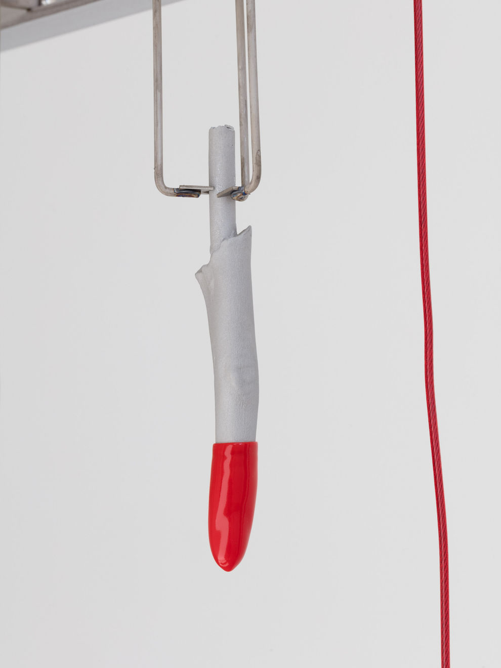 Channer Alice, Mechanoreceptor, Icicles (red, red) (double spring, single strip), 2018