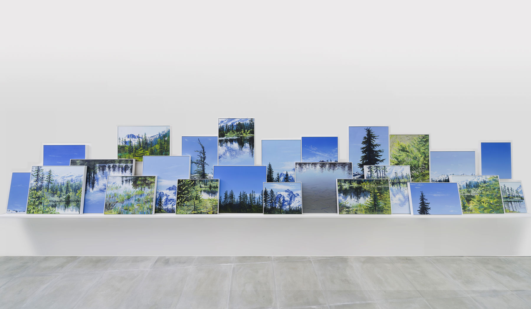 Cynthia Daignault, At Picture Lake (Just as you feel when you look on the river and sky), 2017