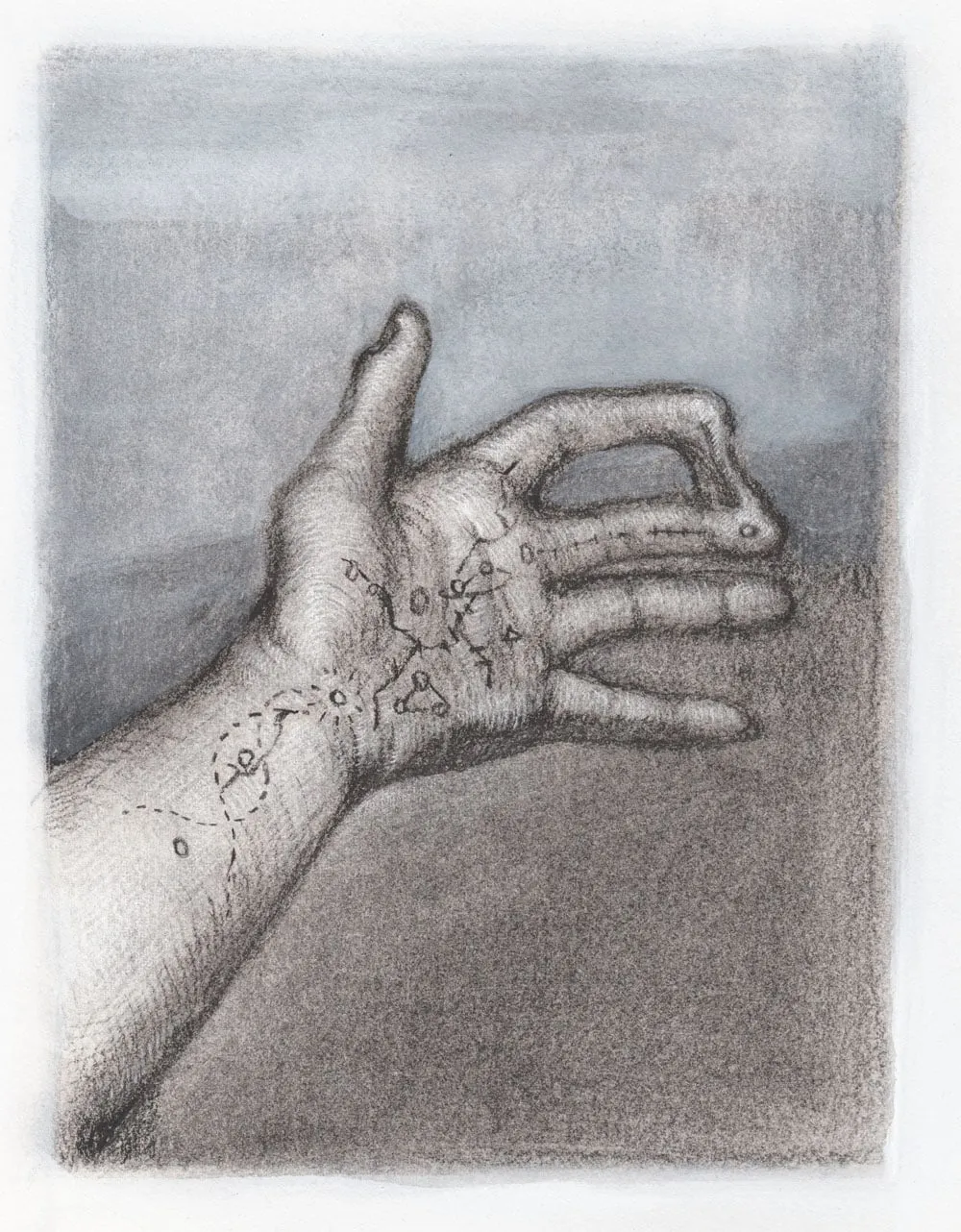 陳敬元 Chen Ching-Yuan, Mapping Palm Lines, 2016