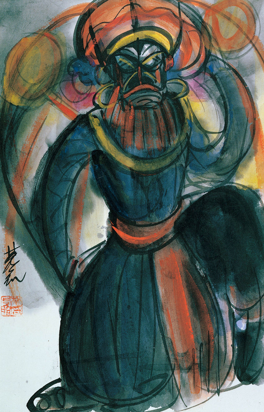 林風眠, 京劇人物 (3/4), n.d.