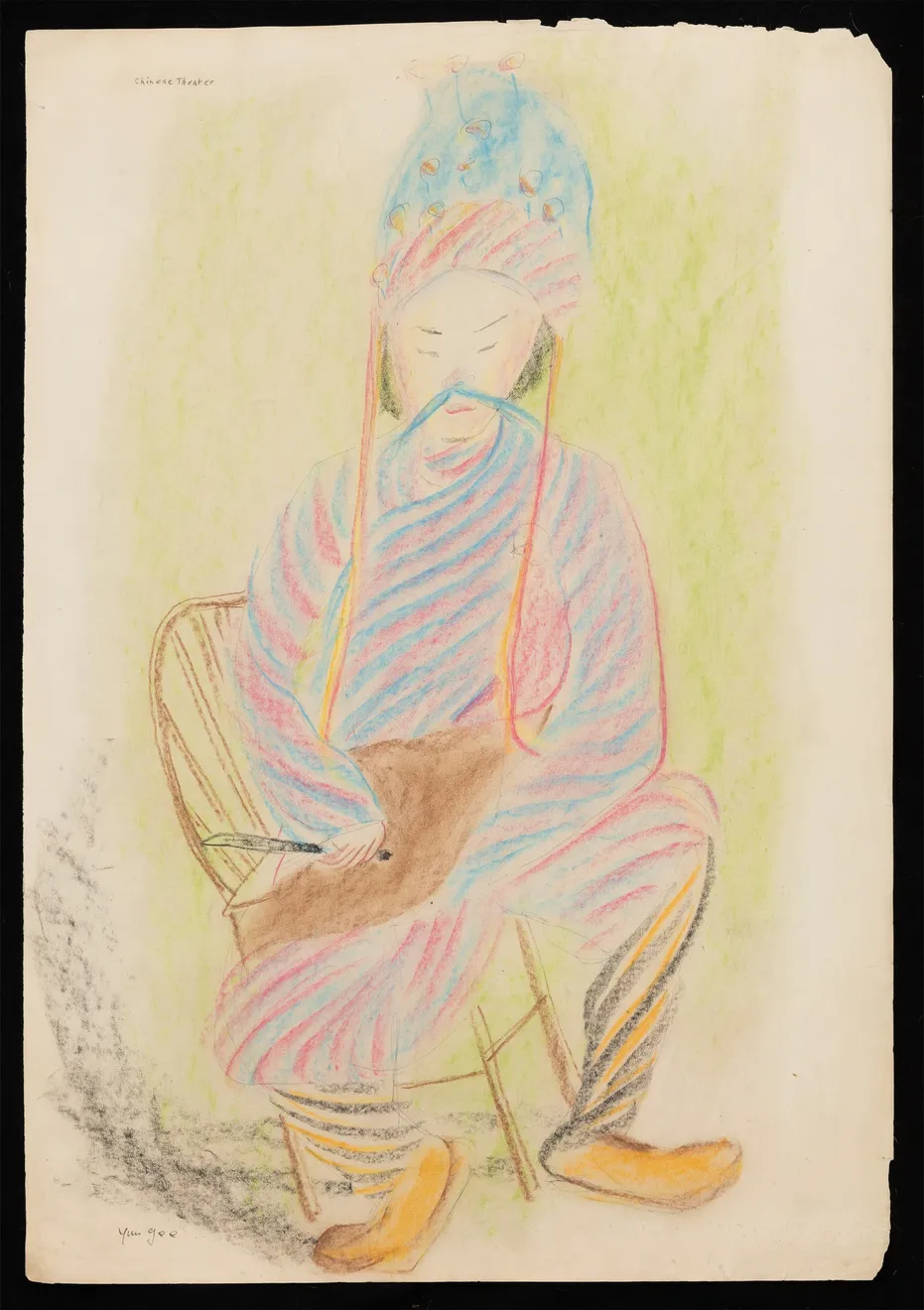 朱沅芷, 《稻田中的中國農民》、《中國男子肖像》 Chinese Peasants in the Rice Field ,(Portrait of a Chinese Man)