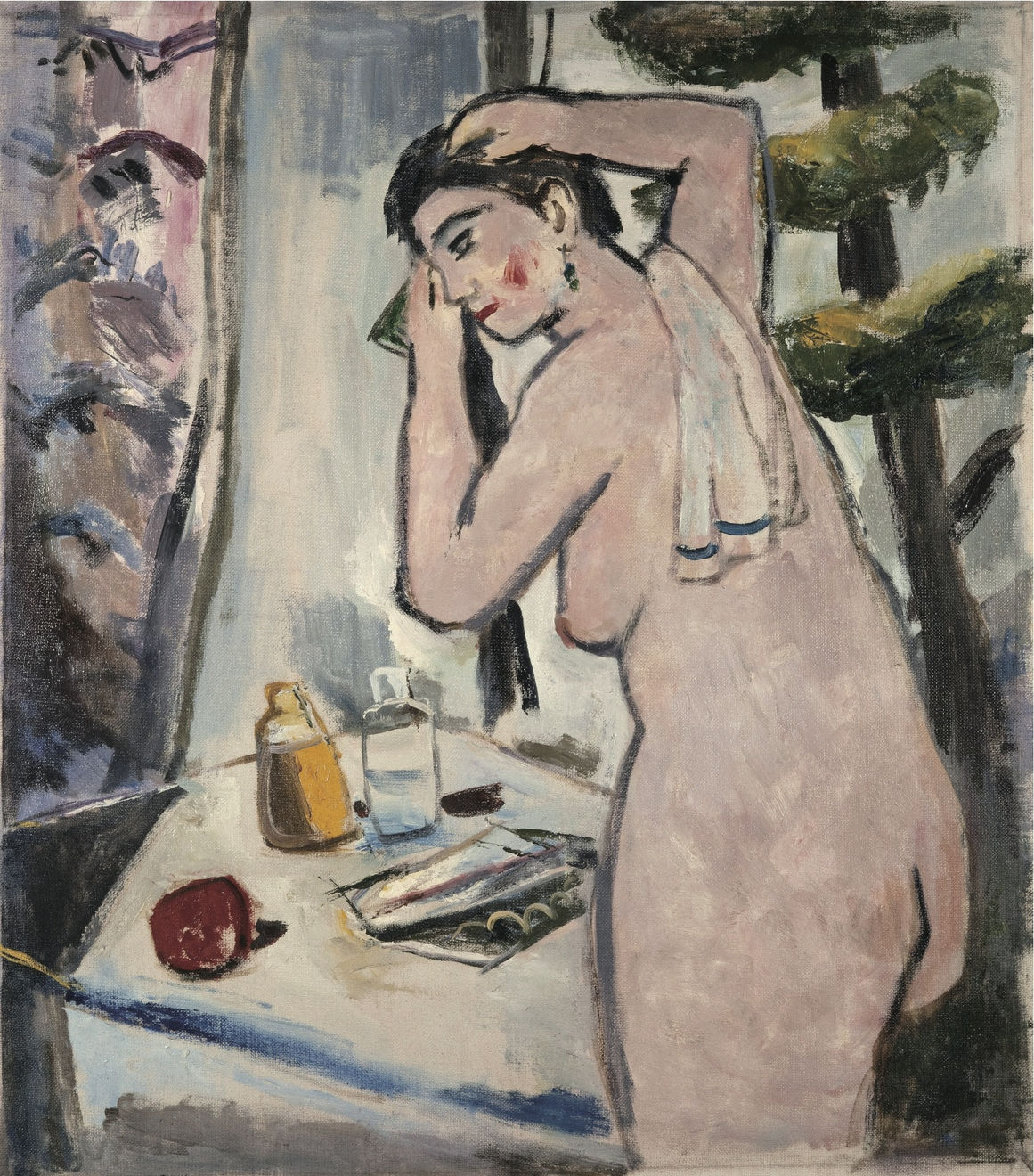 關良, 浴後, 1963