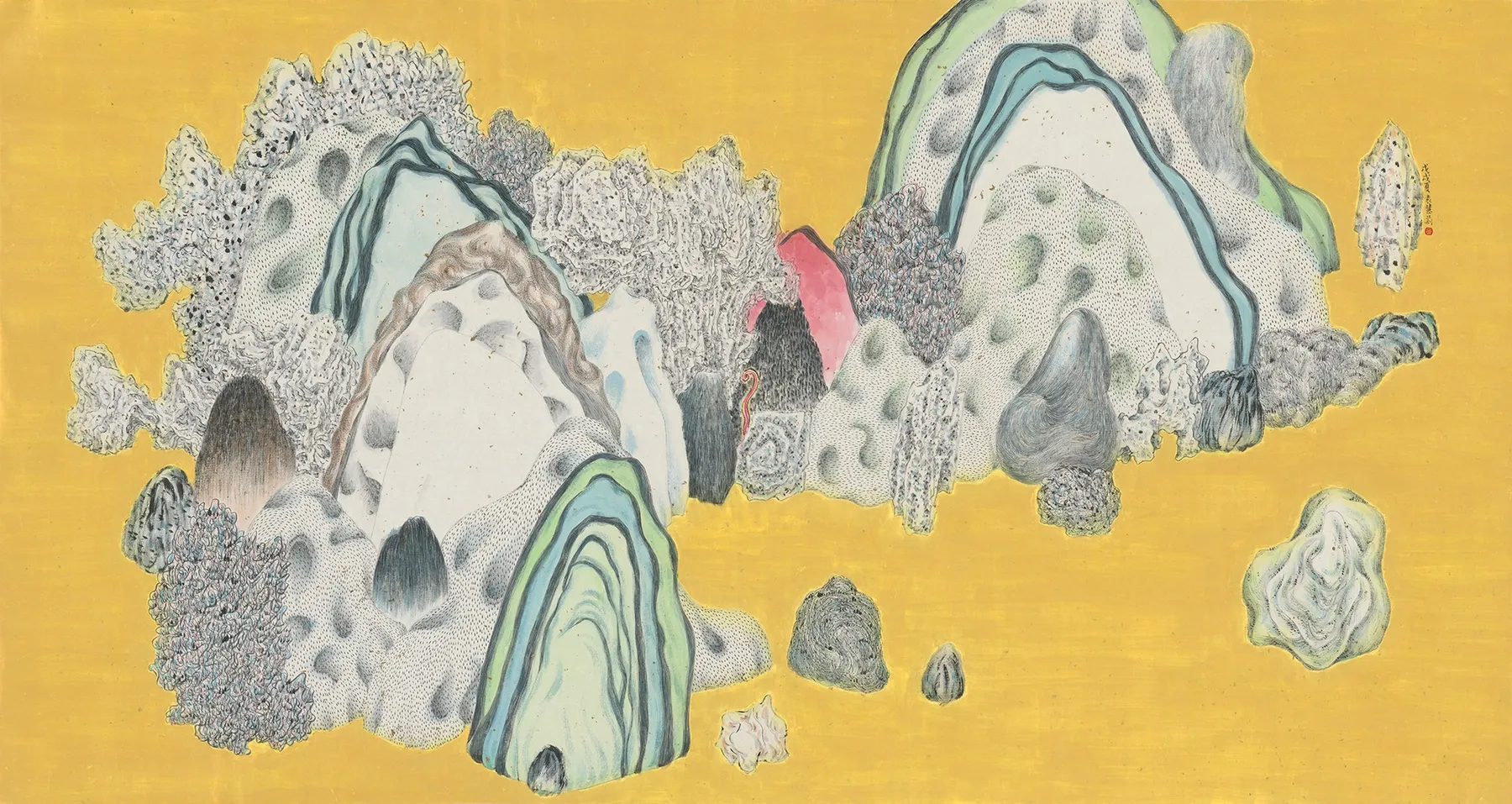 袁慧莉 Yuan Hui-Li, 類山水 No.55 THEY Shanshui No.55 , 2018